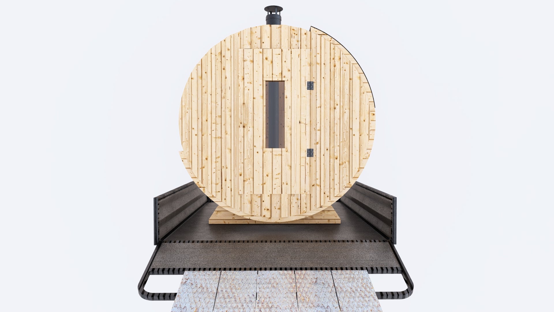 2 to 4 person - 6X6 Barrel on a Trailer True Nordic Approved