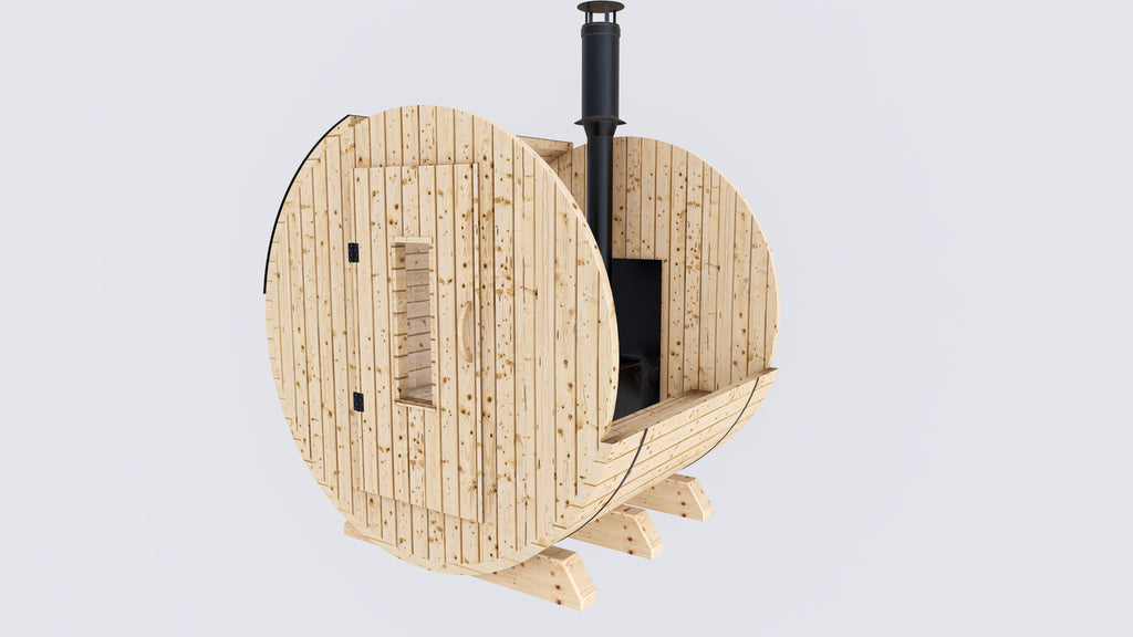 Barrel Sauna 6X6 - 2 - 4 person