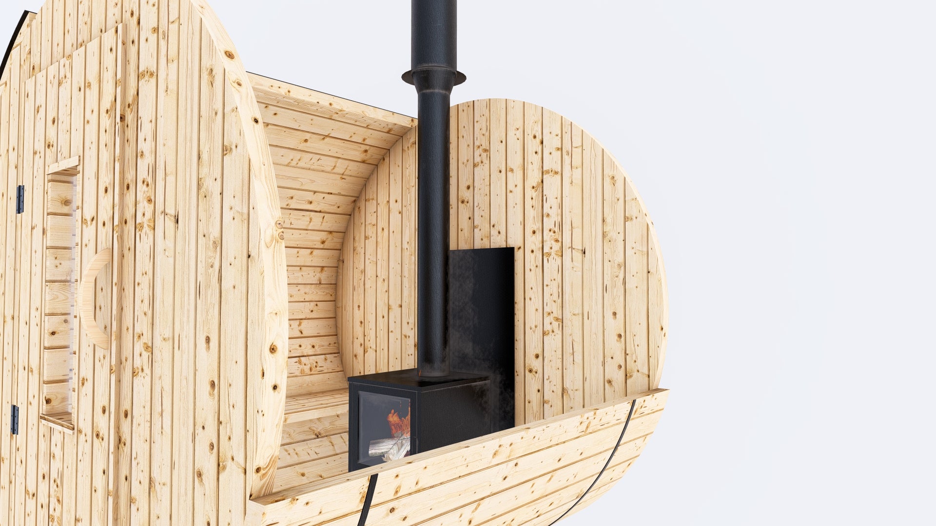 Barrel Sauna 6X6 - 2 - 4 person
