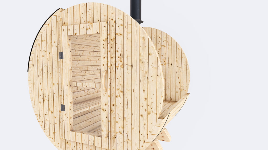 Barrel Sauna 6X6 - 2 - 4 person