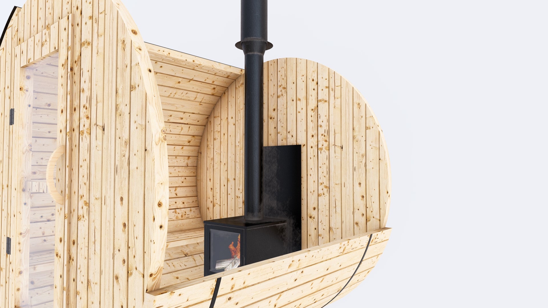 Barrel Sauna 6X6 - 2 - 4 person
