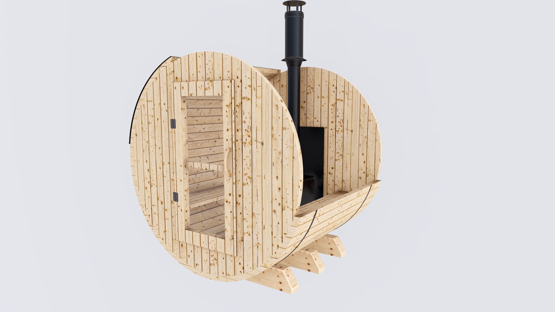 Barrel Sauna 6X6 - 2 - 4 person