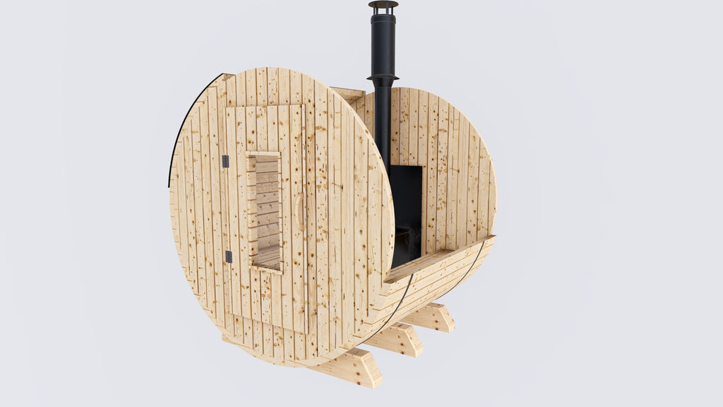 Barrel Sauna 6X6 - 2 - 4 person