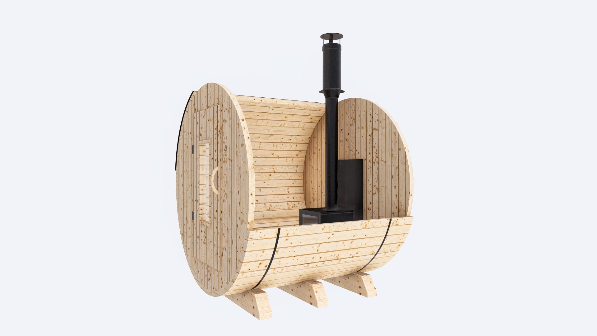 Barrel Sauna 6X6 - 2 - 4 person