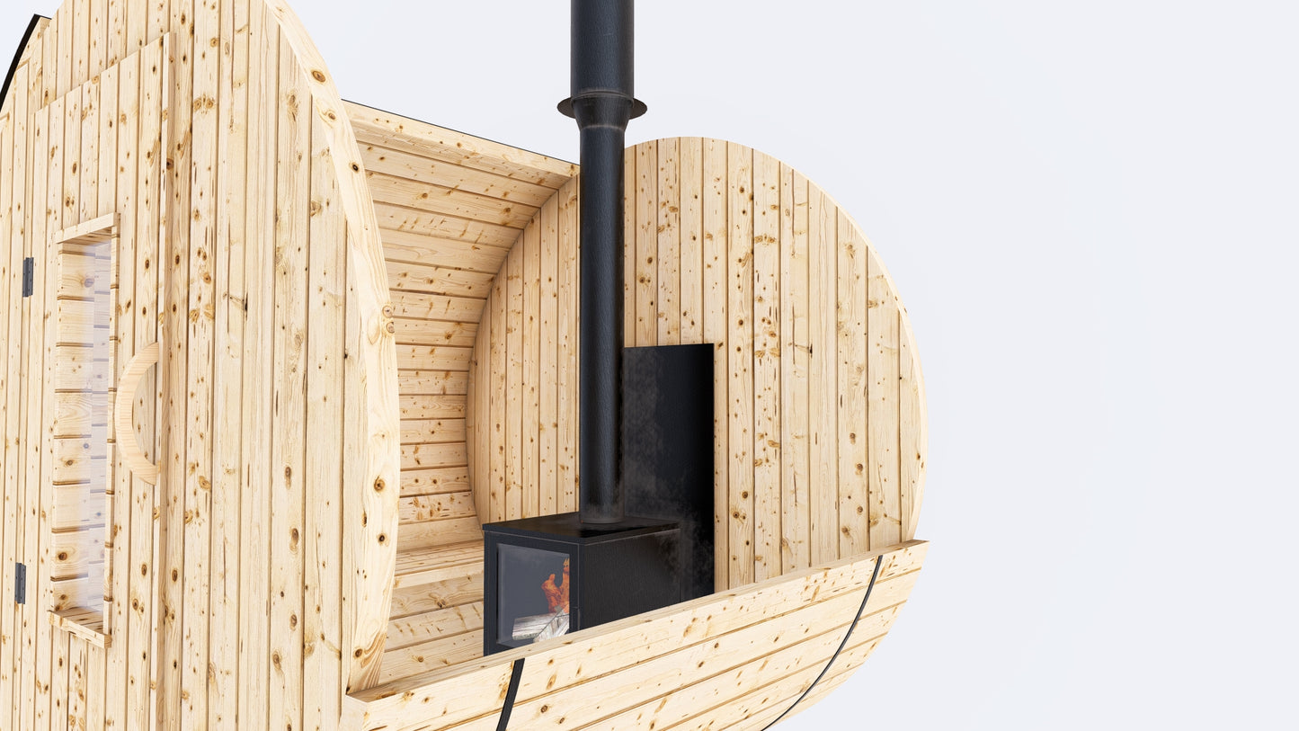 Barrel Sauna 6X6