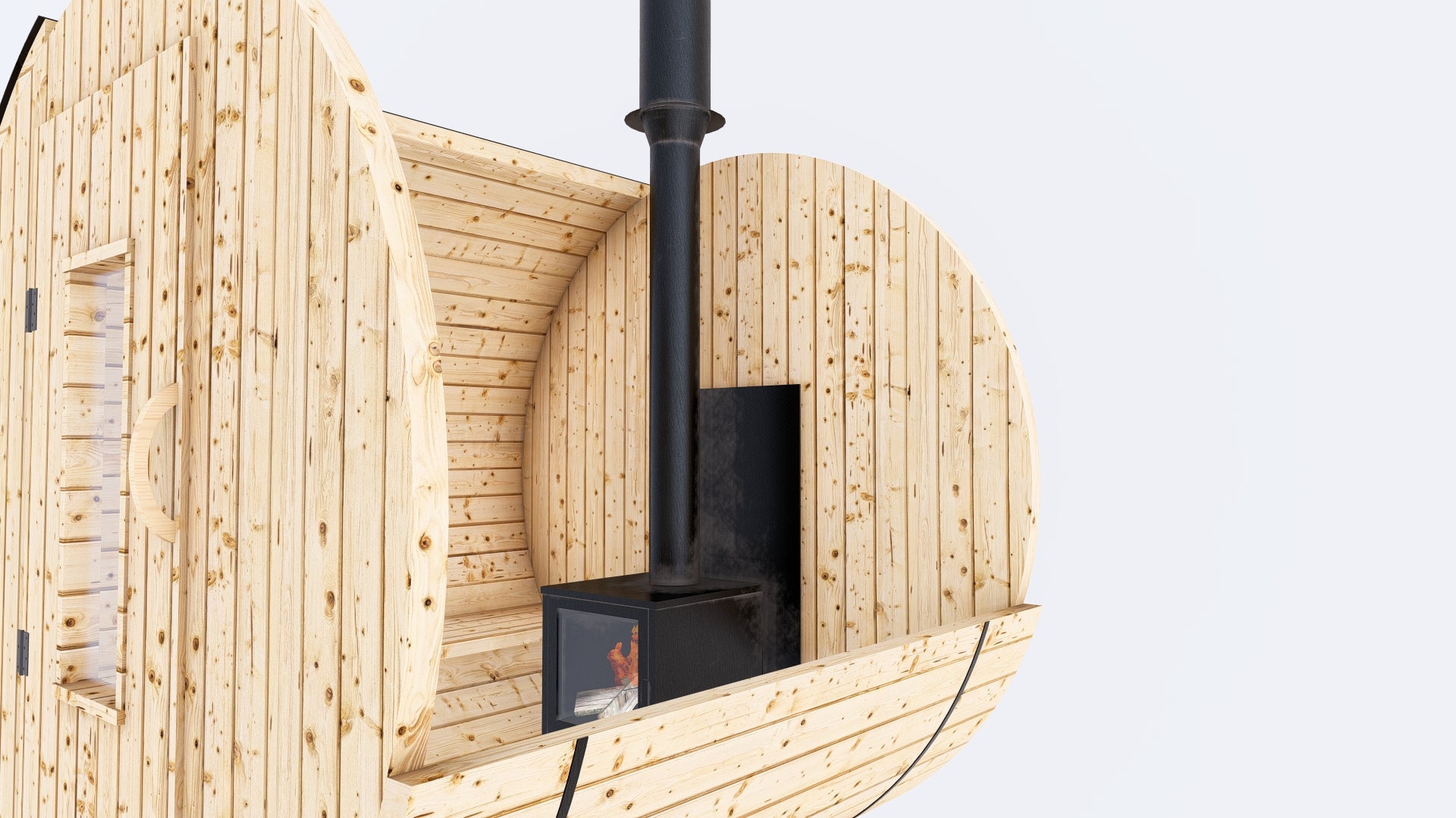 Barrel Sauna 6X6 - 2 - 4 person