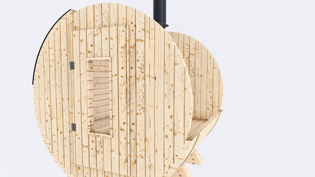 Barrel Sauna 6X6 - 2 - 4 person