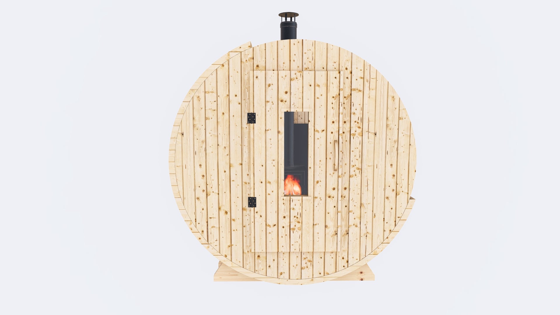 Barrel Sauna 7x8 Without Porch 4 - 6 person