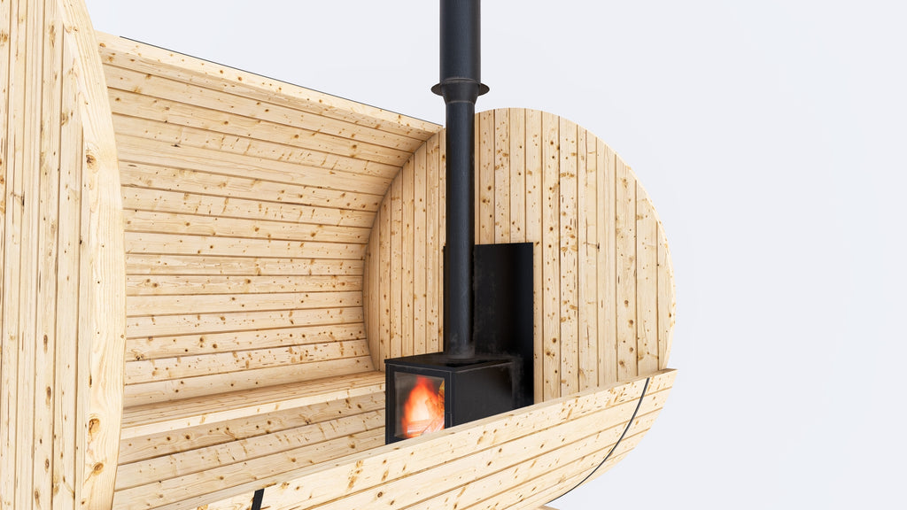 Barrel Sauna 7x8 Without Porch 4 - 6 person