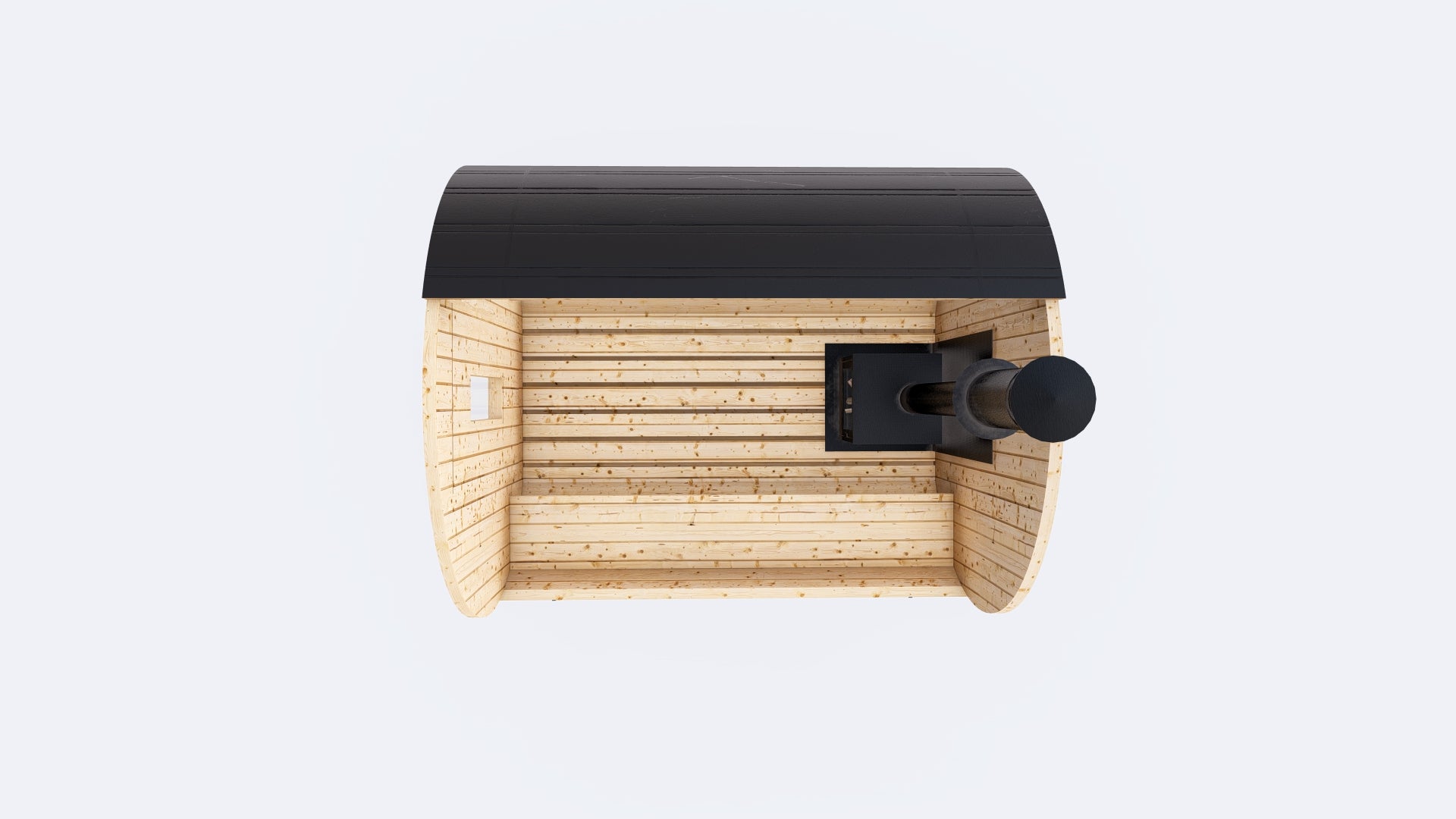 Barrel Sauna 7x8 Without Porch 4 - 6 person