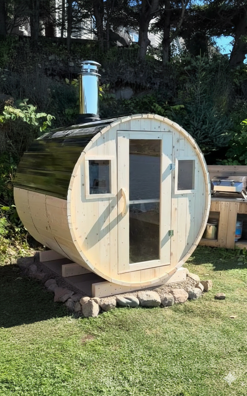 Barrel Sauna 6X6 - 2 - 4 person