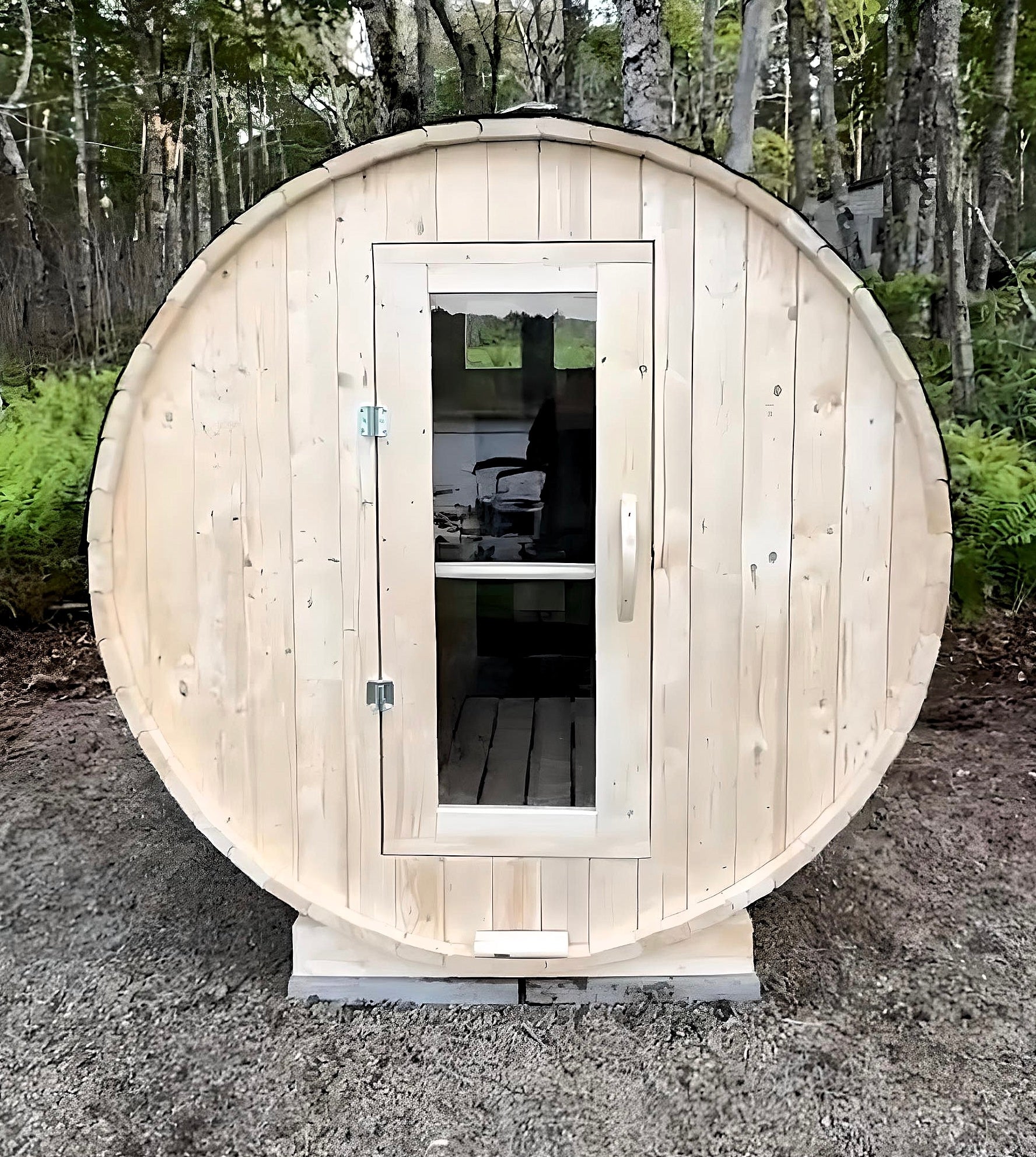 Barrel Sauna 7x8 Without Porch 4 - 6 person