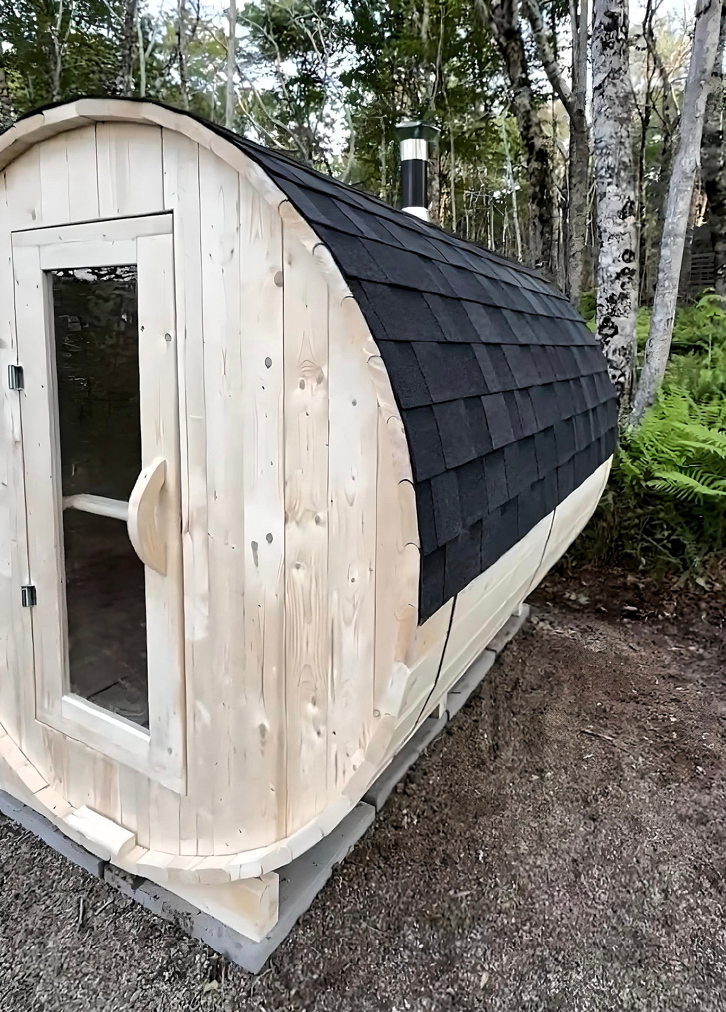 Barrel Sauna 7x8 Without Porch