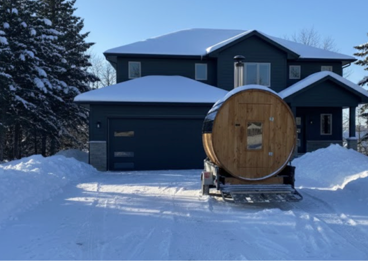 2 to 4 person - 6X6 Barrel on a Trailer True Nordic Approved