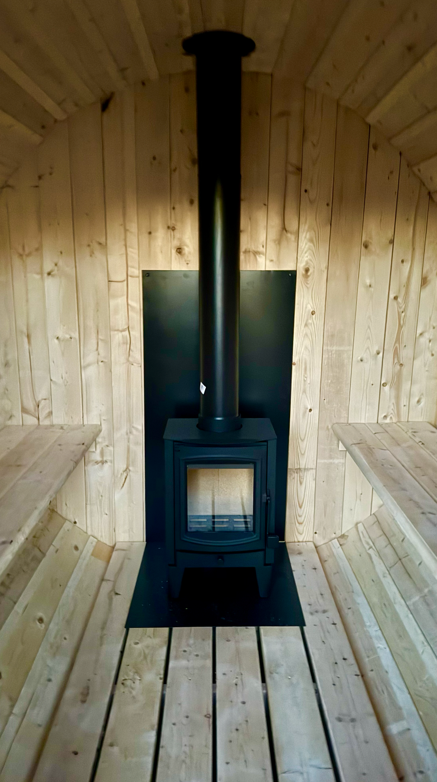 Barrel Sauna 7x8 With Porch Kit 4 person