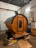 AUCTION!!! 6X8 Barrel Sauna On A Trailer 4 to 6 people