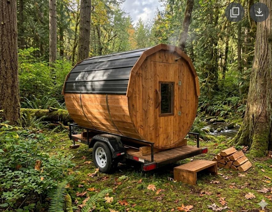 6X8 Barrel On A Trailer (Auction)