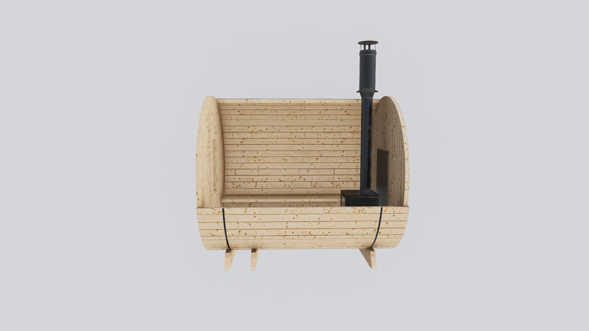 Barrel Sauna 7x8 Without Porch 4 - 6 person