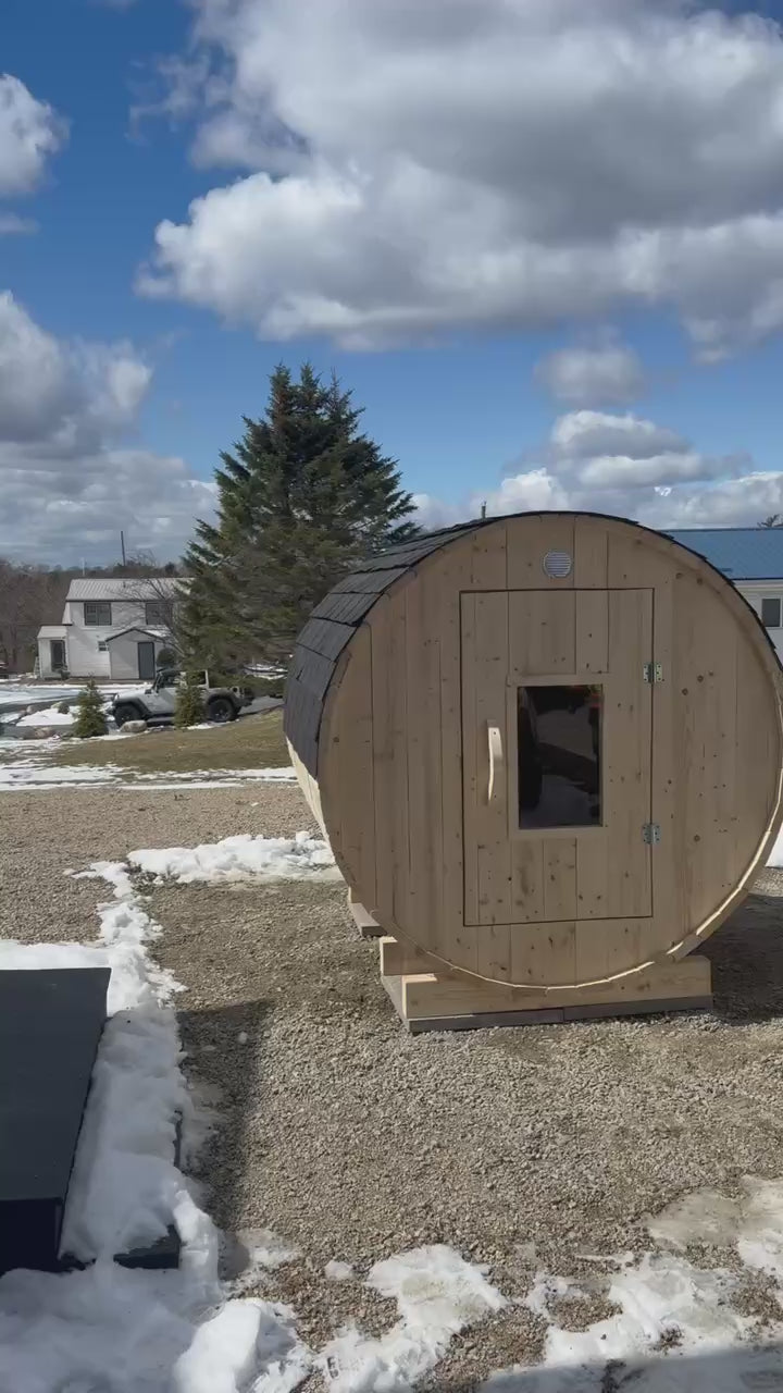 Barrel Sauna 6X6 - 2 - 4 person